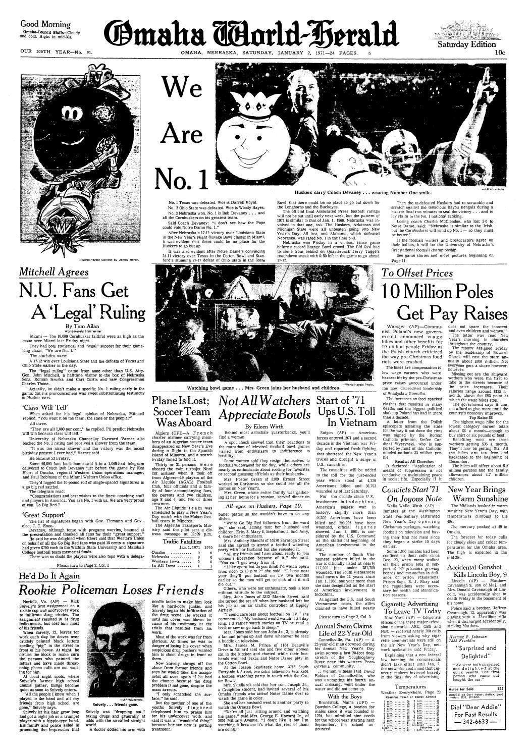 1971: Husker national championship